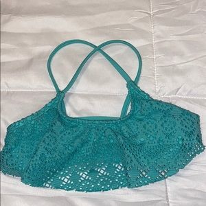girls swimsuit top (turquoise)